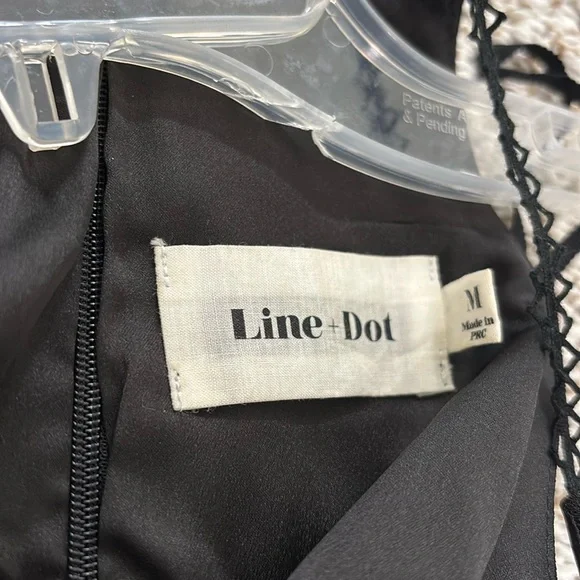 Line + Dot black pleated dress M - Picture 6 of 8